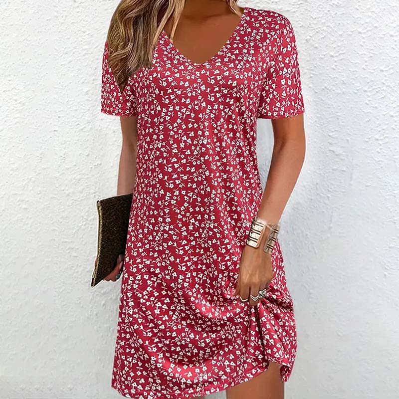Vestido casual con estampado floral