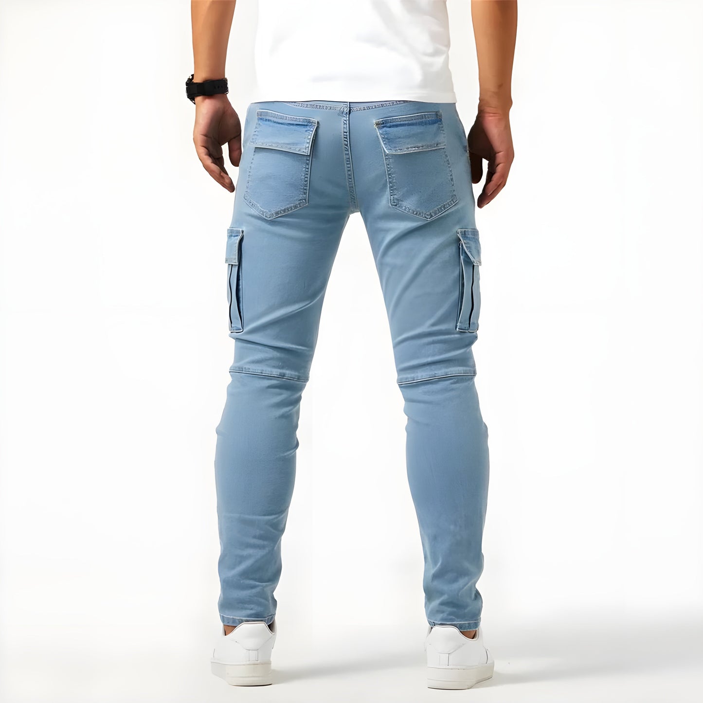 Samuel™ | Pantalones cargo de mezclilla elástica