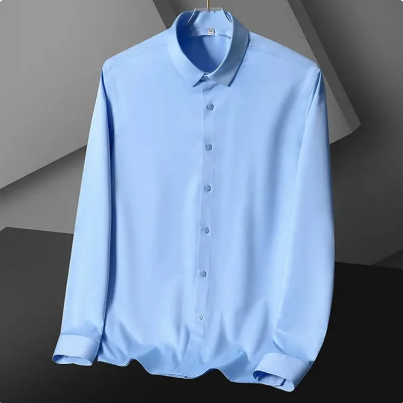 Camisa Clásica para Hombre Transpirable Cómoda y Resistente a las Arrugas