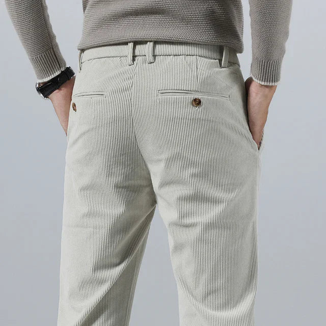 Ricco Milano Pantalones de pana para hombre