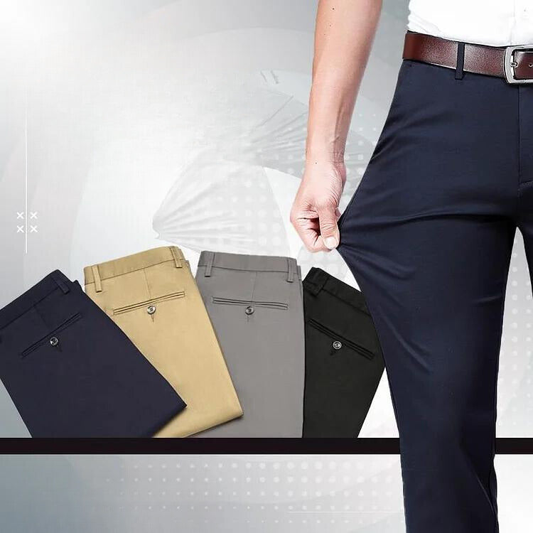 Pantalones elásticos clásicos y cómodos para hombre de Rob