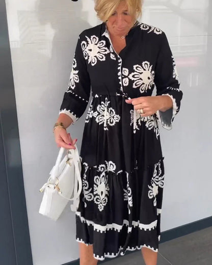 Vestido floral con mangas