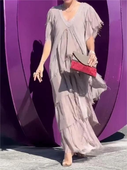 Vestido Serengeti: Elegancia Moderna fusionada con Riquezas Ancestrales