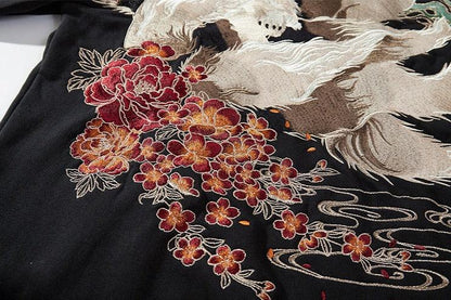 Ookami - Sudadera Bordada con Capucha