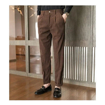 Pantalones/pantalones de pana clásicos para hombre