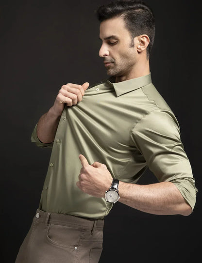 Camisa Clásica para Hombre Transpirable Cómoda y Resistente a las Arrugas