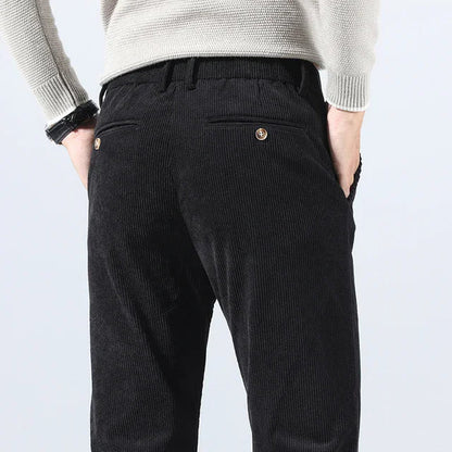 Ricco Milano Pantalones de pana para hombre