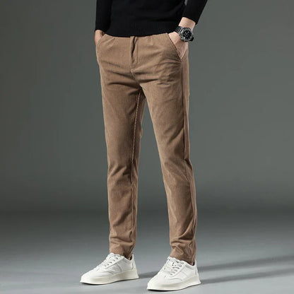 Ricco Milano Pantalones de pana para hombre