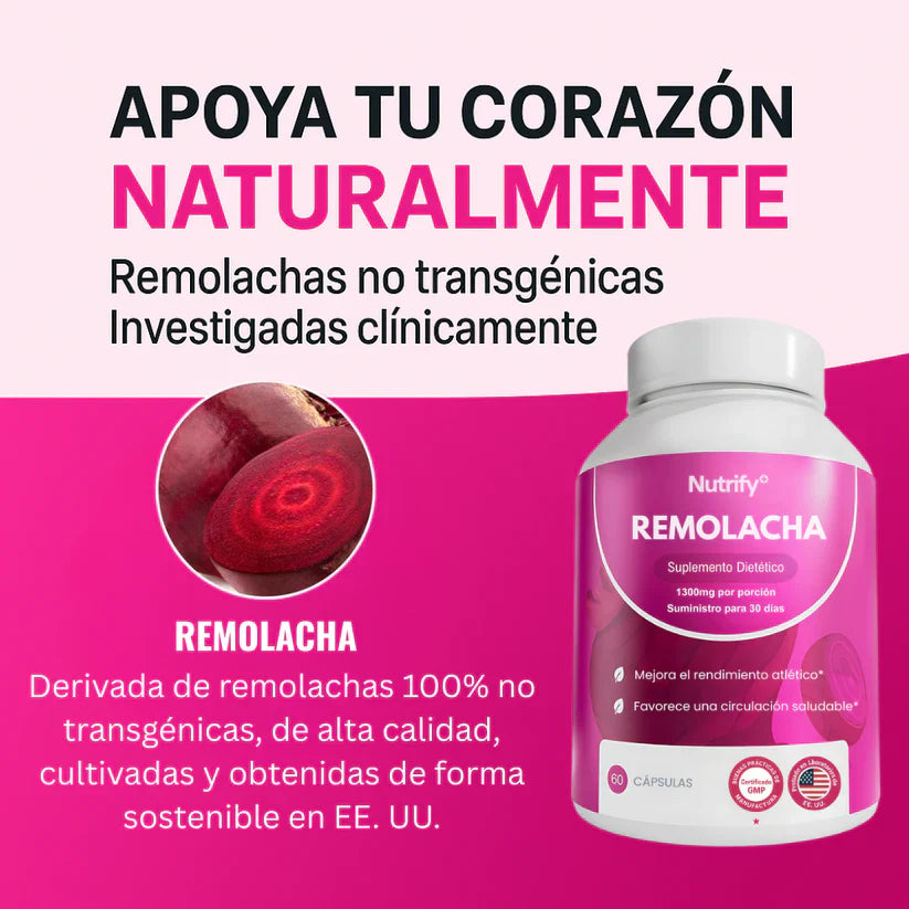 Cápsulas de Raíz de Remolacha Orgánica Rosabella