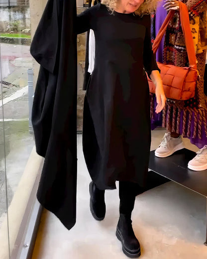 Vestido Elegante de Color Sólido