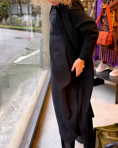 Vestido Elegante de Color Sólido