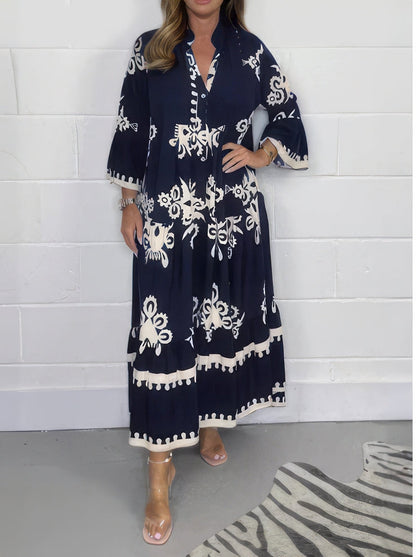 Vestido floral con mangas