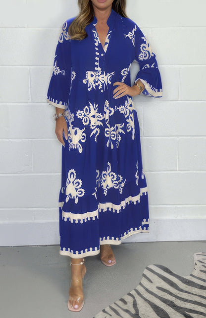 Vestido floral con mangas