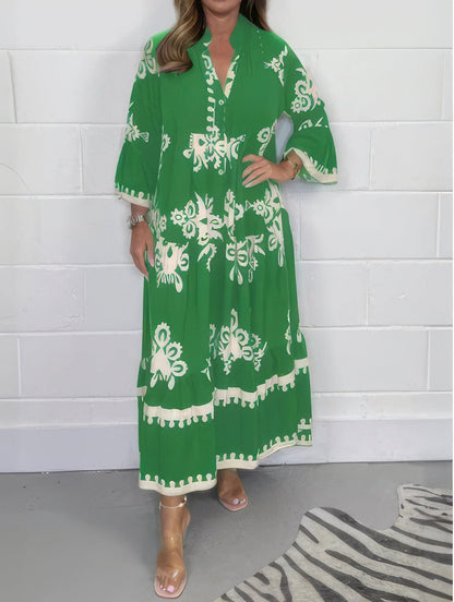 Vestido floral con mangas